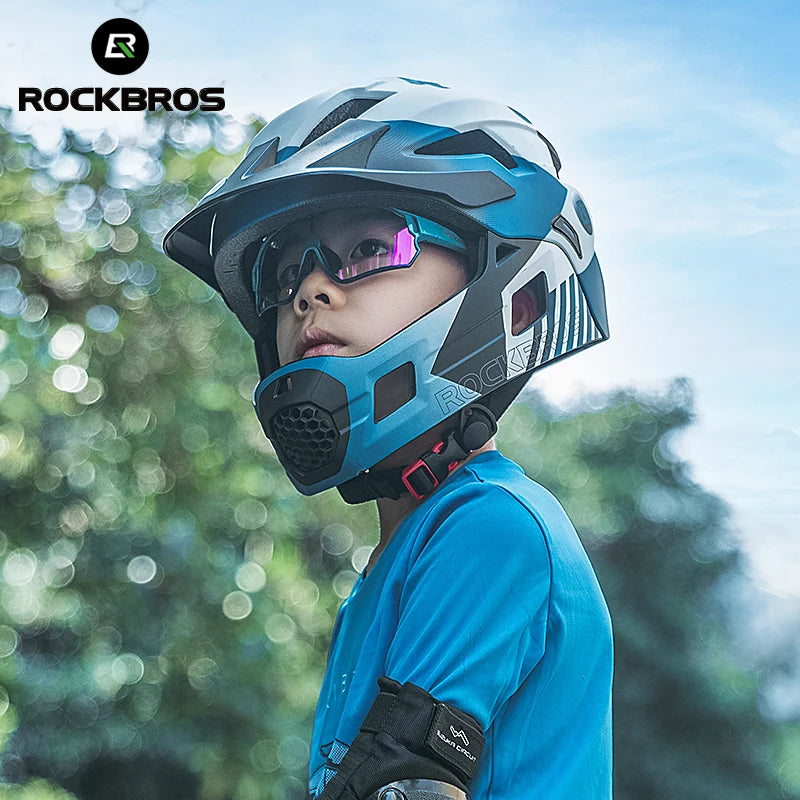 ROCKBROS Child Photochromic Polarized Sunglasses UV400 Kids Bike Goggles Windproof Cycling Glasses