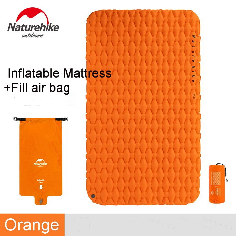 Naturehike 2-Person Inflatable Ultralight Camping Mattress with Fill Air Bag