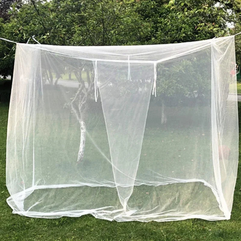 White Camping Mesh Net | Lightweight Foldable Anti-Mosquito Tent for Outdoor & Summer Sleeping