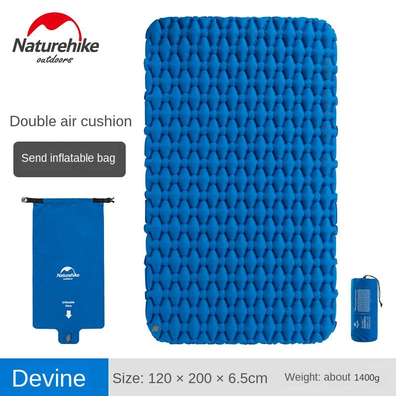 Naturehike Nylon TPU Sleeping Pad Lightweight Moisture-proof Air Mattress Portable Inflatable