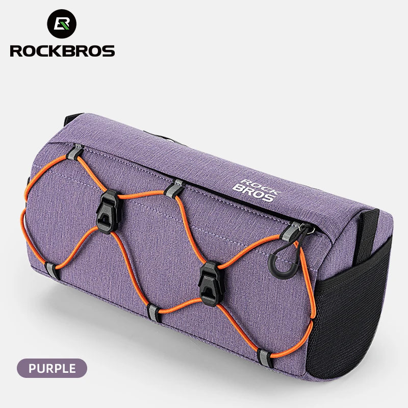 ROCKBROS 2.2L Waterproof Bicycle Front Tube Bag – Handlebar & Shoulder Bag with Reflective Design