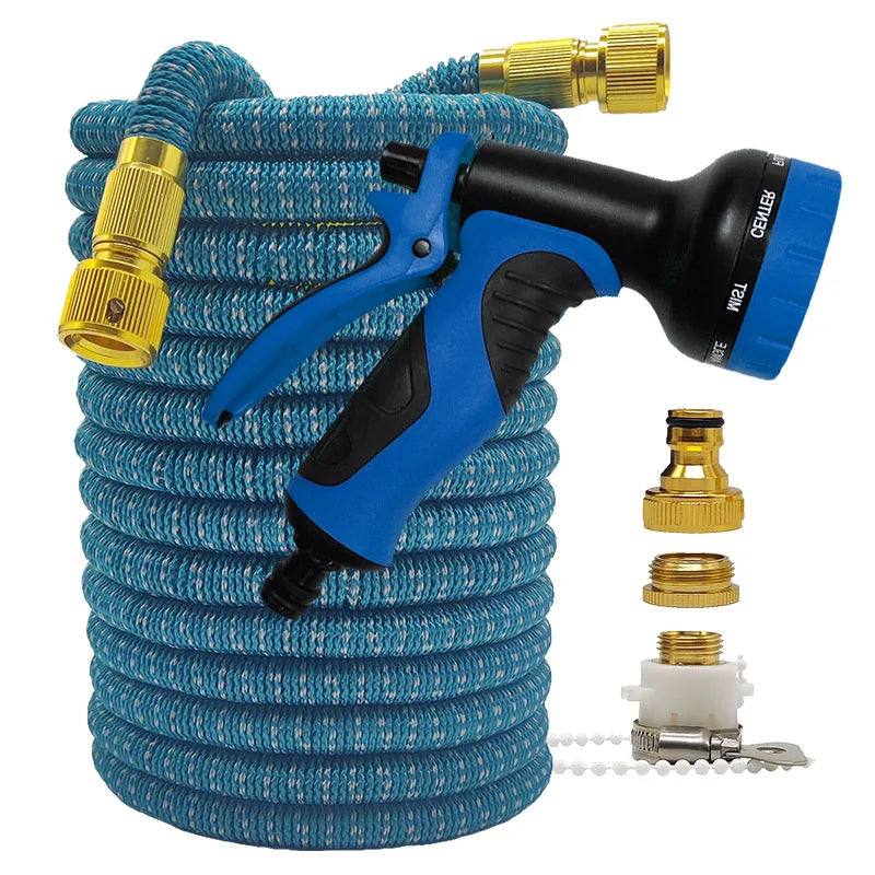 Expandable High-Pressure Garden Hose | 25-100FT Flexible Magic Hose for Irrigation & Car Washing