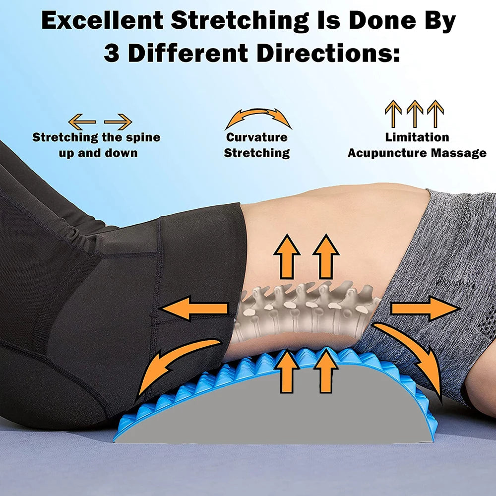 Back Stretcher Pillow for Pain Relief, Lumbar Support, Sciatica, Posture Corrector, Spinal Stenosis