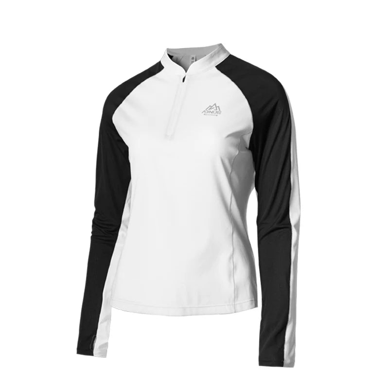 AONIJIE FW5173 Women’s Quick-Dry Long Sleeve Sun Protection Shirt: Slim Fit for Running & Daily Wear