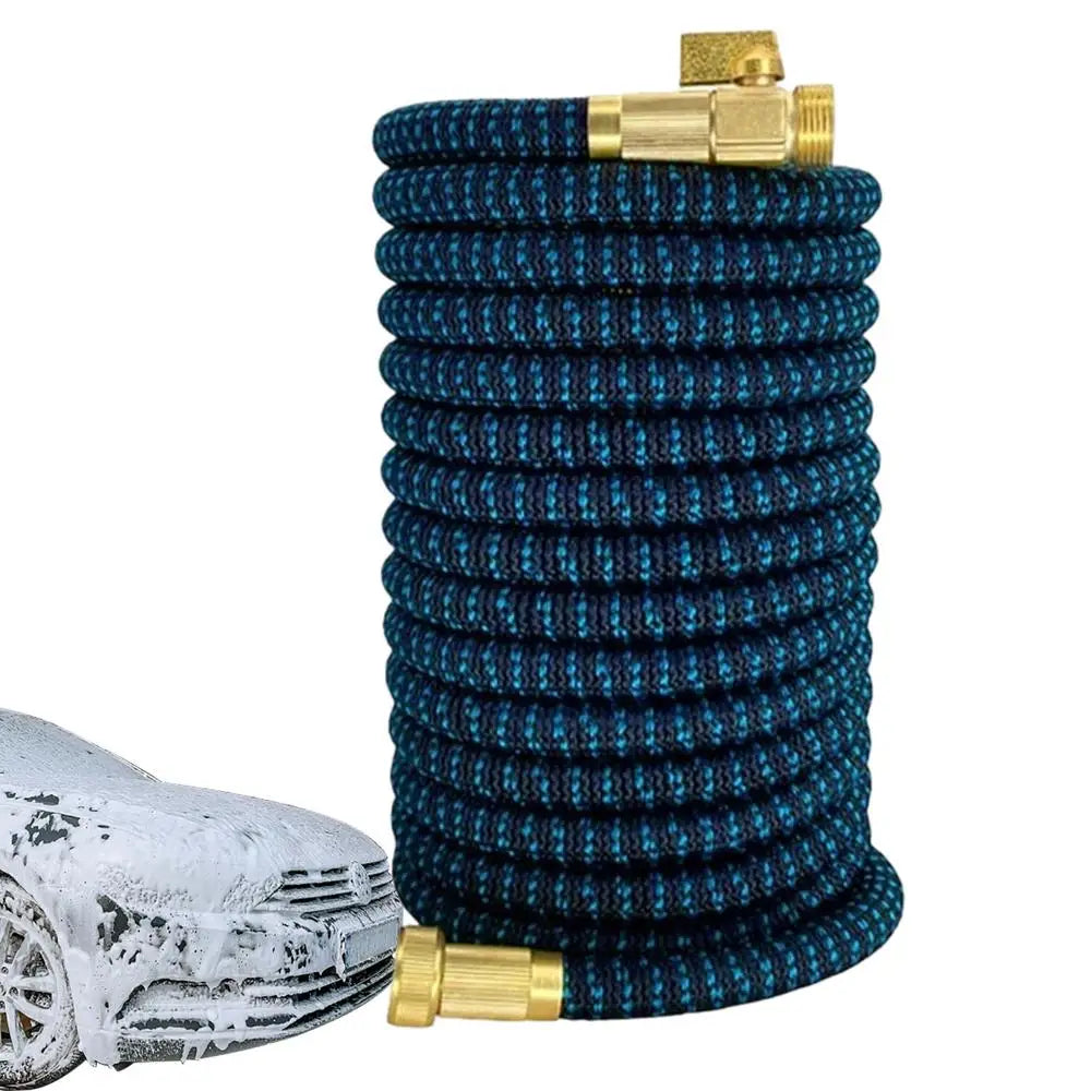 75FT Retractable Garden Hose | High-Pressure Water Hose with 3/4 Copper Connector