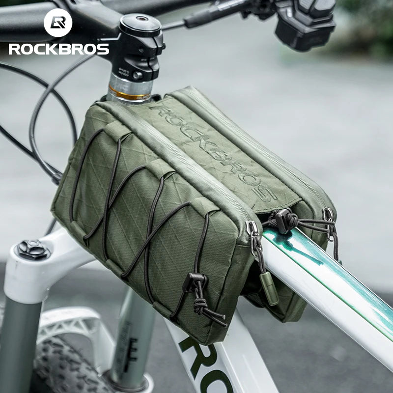 ROCKBROS Top Tube Bike Bag | Floating Installation Bicycle Pannier Bag with Large Capacity