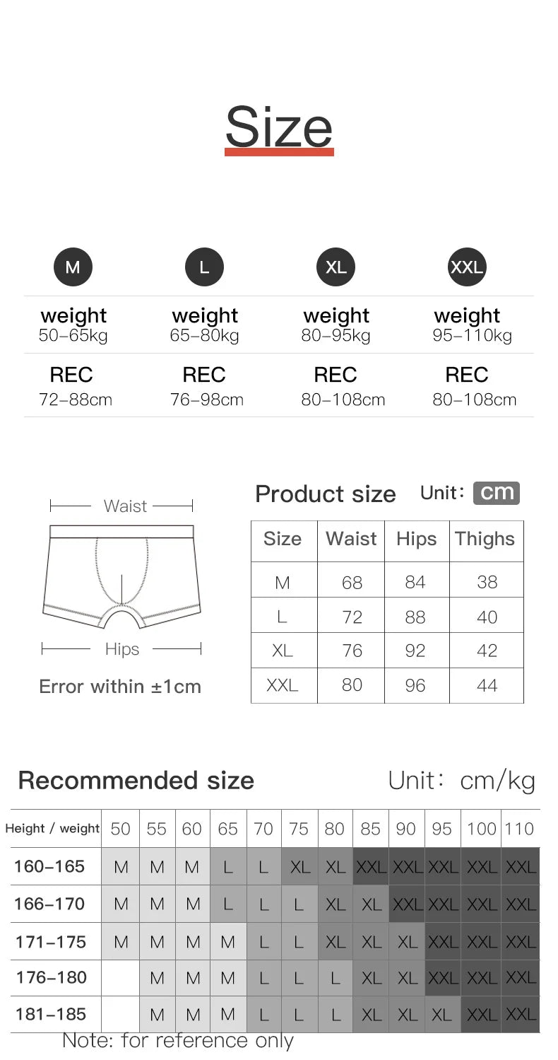 AONIJIE E7007 Men’s Quick-Dry Sports Underwear | Antibacterial Boxer Shorts (3PCS/Box)