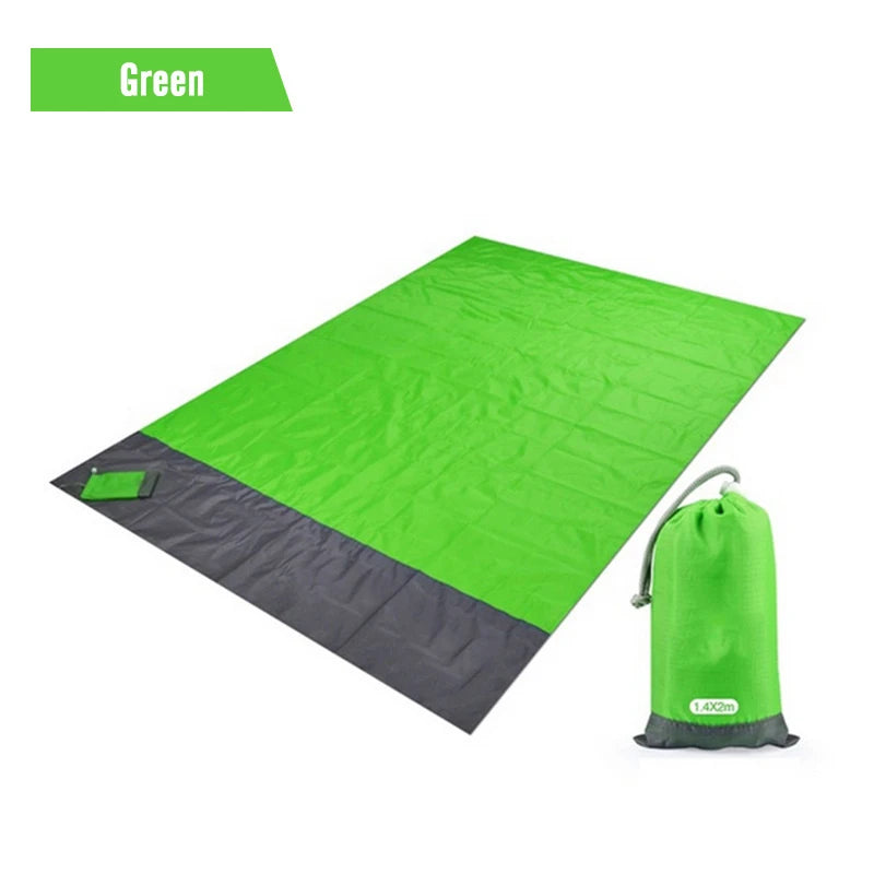 PACOONE Waterproof Beach Blanket: Portable Picnic Mat & Camping Sleeping Pad