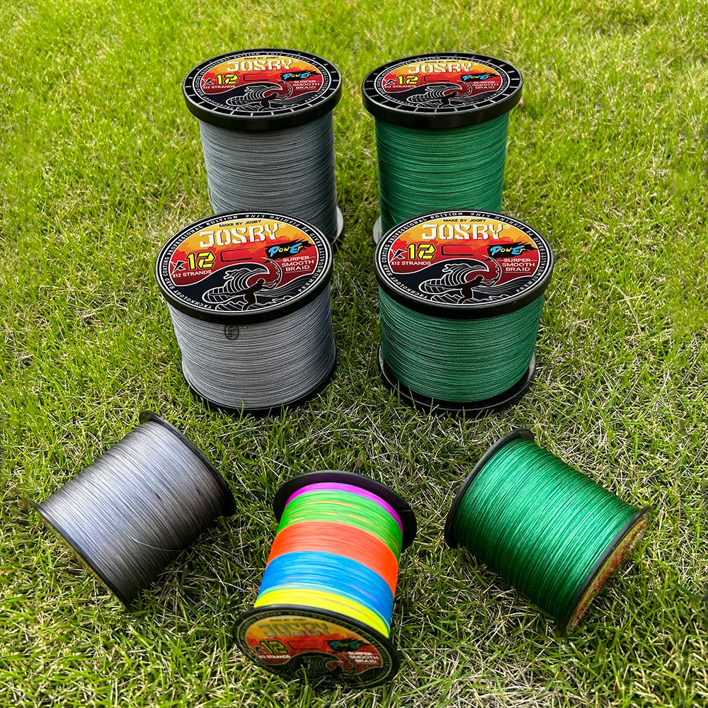 12 Strands Super Strong PE Fishing Line 1000/500/300/100M Multifilament Freshwater Saltwater Carp