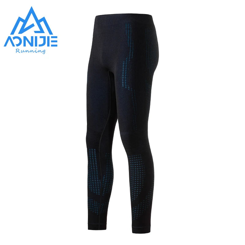 AONIJIE F5176 Wool Compression Pants | Warm Running Leggings for Men & Women, Professional Training