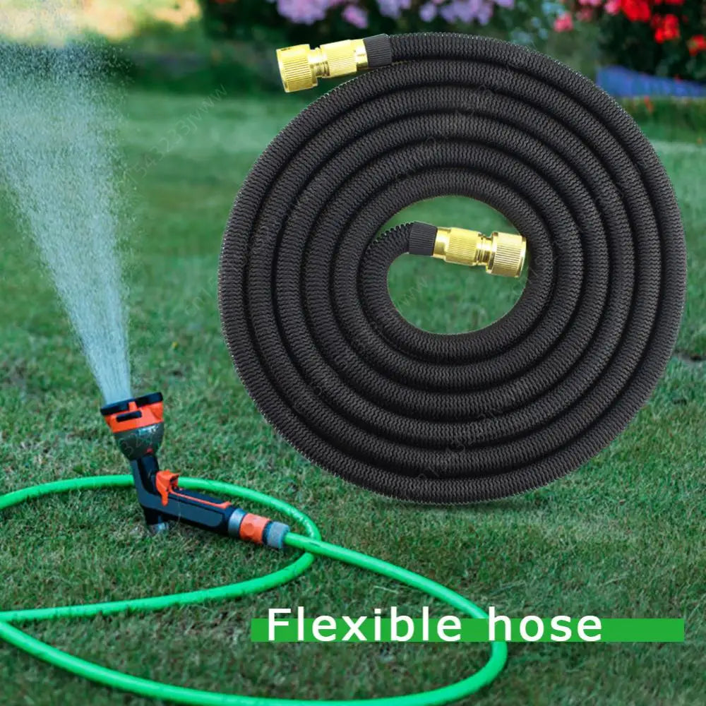 17-100FT Expandable Garden Hose | Flexible High-Pressure Hose for Irrigation & Car Washing