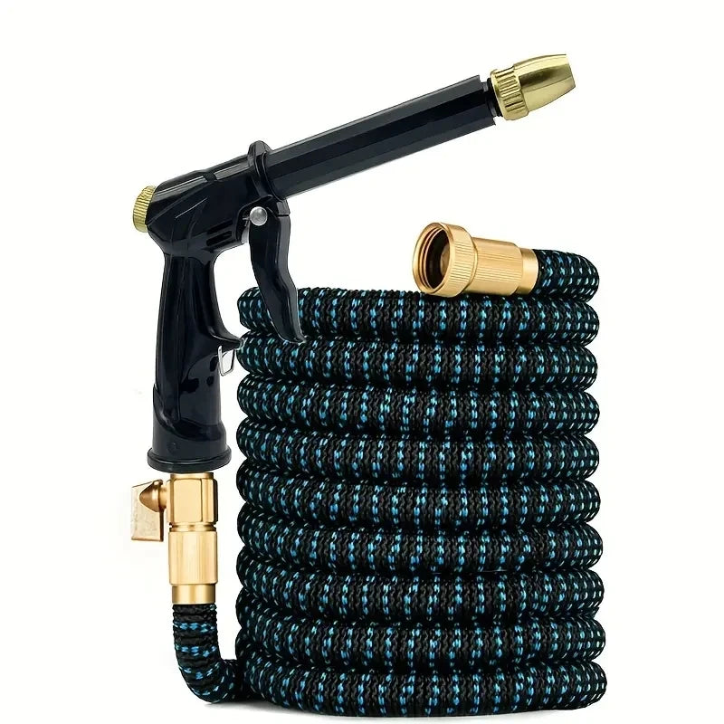 Expandable Magic Garden Hose | No-Kink Water Hose with 3/4" Connector & Sprinkler Head