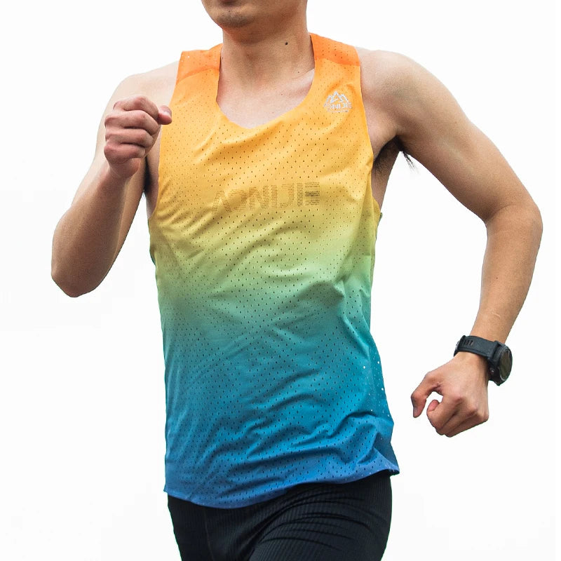 AONIJIE FM5155 Men's Ultra-Light Quick Dry Running Vest | Sleeveless for Marathon & Cross-Country