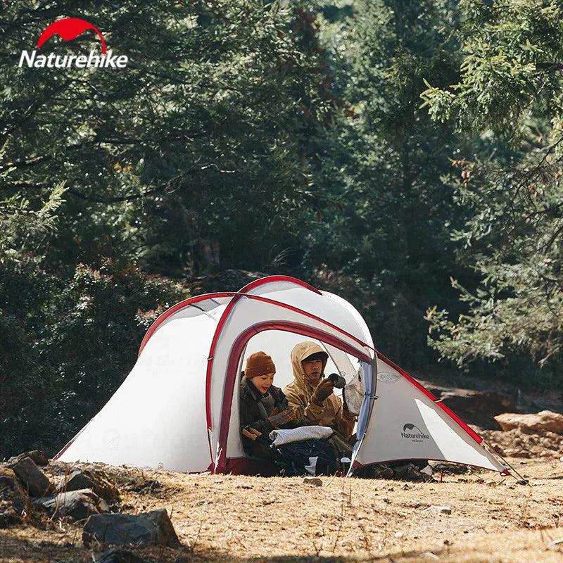 Naturehike Hiby Camping Tent 3-4 Persons Ultra-light 20D Double Layer Tent for All Seasons