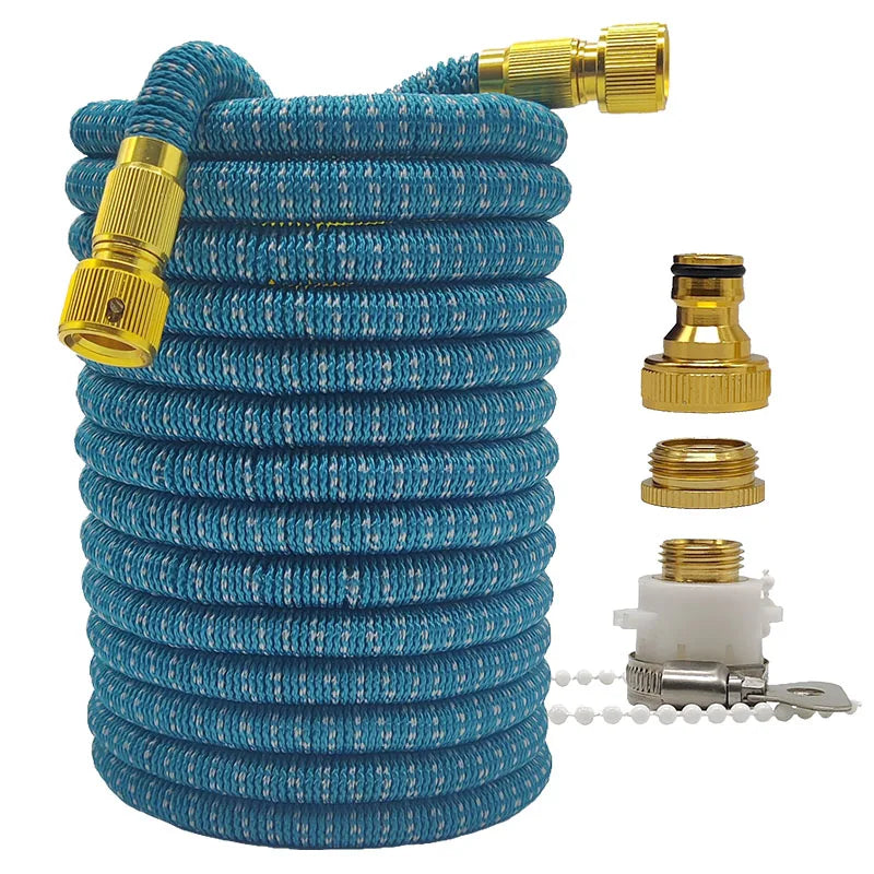 Expandable High-Pressure Garden Hose | 25-100FT Flexible Magic Hose for Irrigation & Car Washing