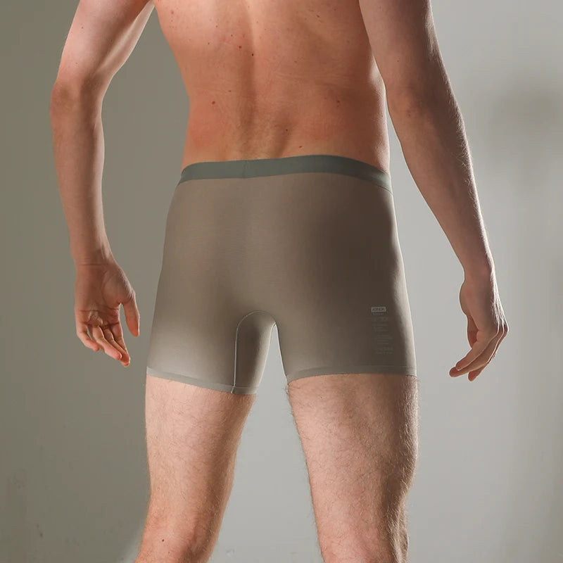 AONIJIE E7008 Men’s Sports Boxer Underwear: Breathable Anti-Friction Mid-Waist Underpants (3PCS/Box)