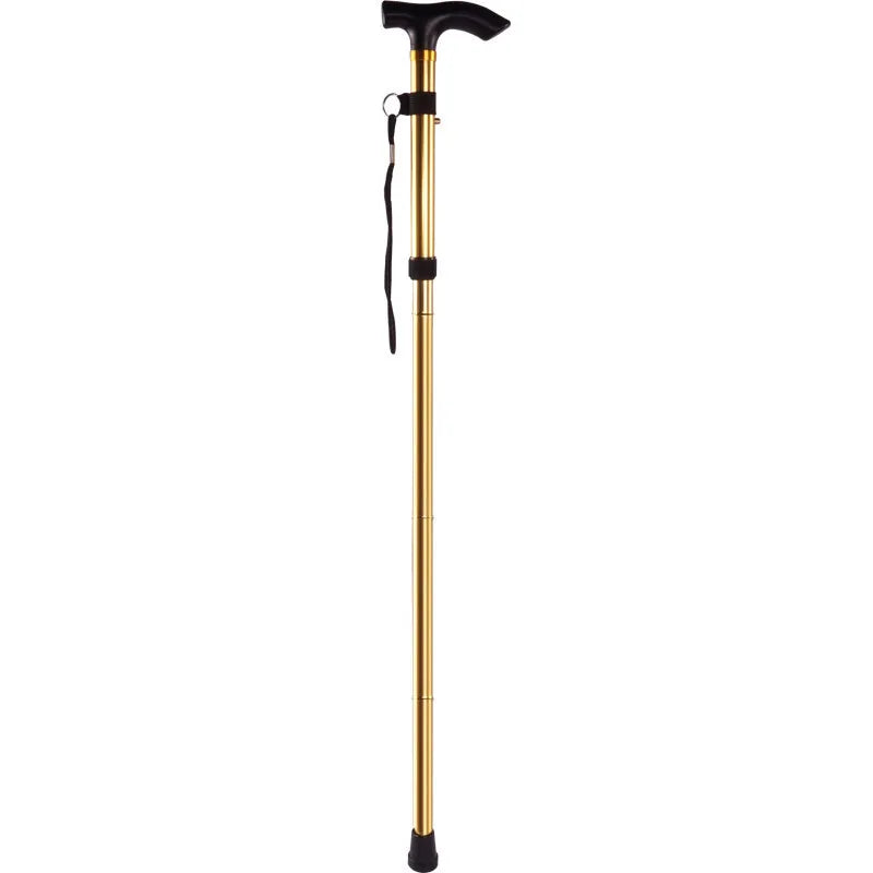 Desert Fox 4-Section Folding Walking Stick: Aluminum Alloy Telescopic Trekking Pole