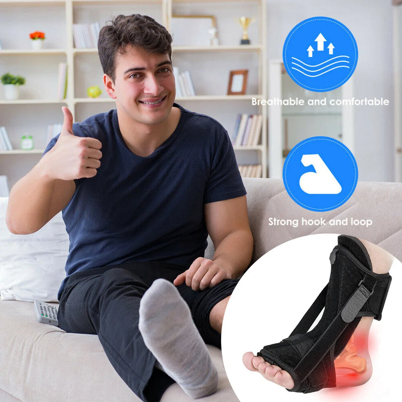 Plantar Fasciitis Night Splint – Adjustable Orthotic Brace for Foot Drop, Achilles Tendonitis