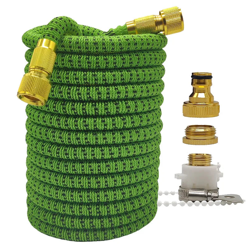 Expandable High-Pressure Garden Hose | 25-100FT Flexible Magic Hose for Irrigation & Car Washing