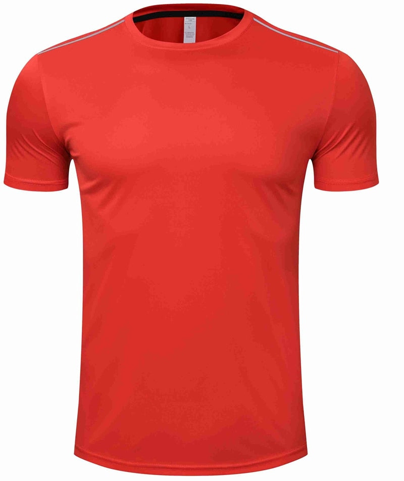 High quality spandex Men Women Kids Running T Shirt Quick Dry Fitness Shirt Training Exercise