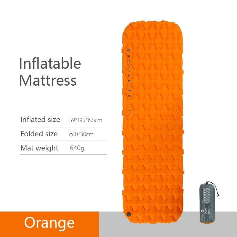 Naturehike Nylon TPU Sleeping Pad Lightweight Moisture-proof Air Mattress Portable Inflatable