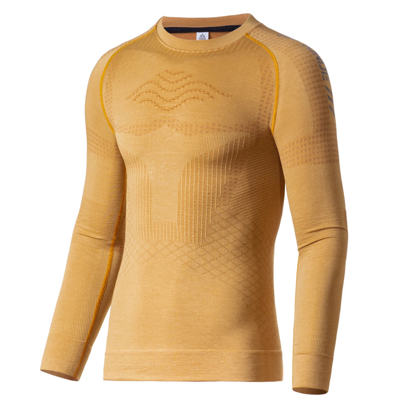 AONIJIE F5175 Unisex Wool Compression Long Sleeve Thermal Top | Outdoor Sports Base Layer