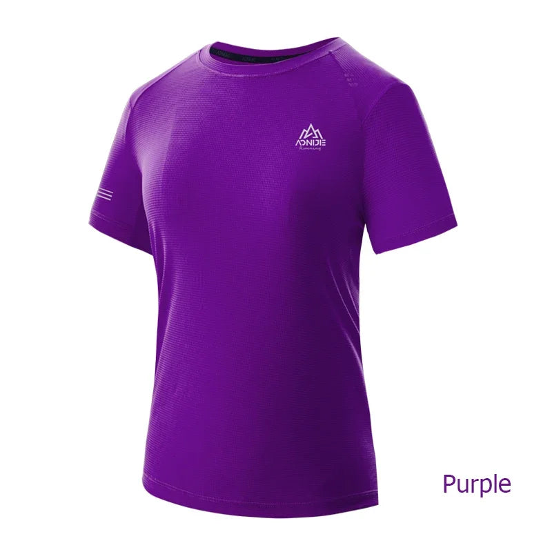 AONIJIE FW5135 Women’s Quick-Dry Sports T-Shirt | Lightweight Short Sleeve Top for Running & Gym