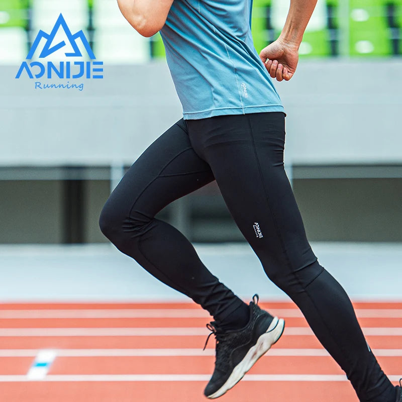 AONIJIE FM5121 Men’s Compression Pants | Quick-Dry Tights with Pocket for Running & Fitness