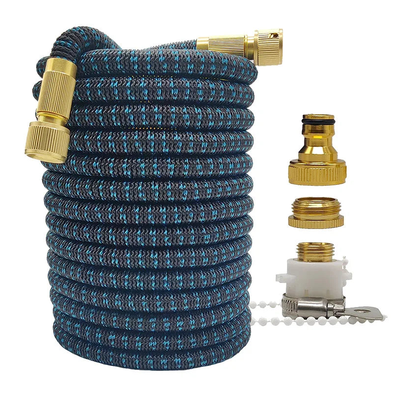 Expandable High-Pressure Garden Hose | 25-100FT Flexible Magic Hose for Irrigation & Car Washing