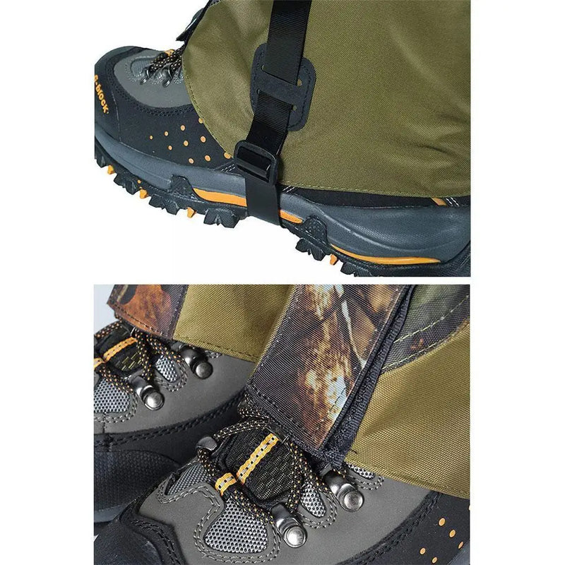 Waterproof Hunting Legging Gaiters | Breathable Double-Deck Hiking Wraps for Outdoor Climbing