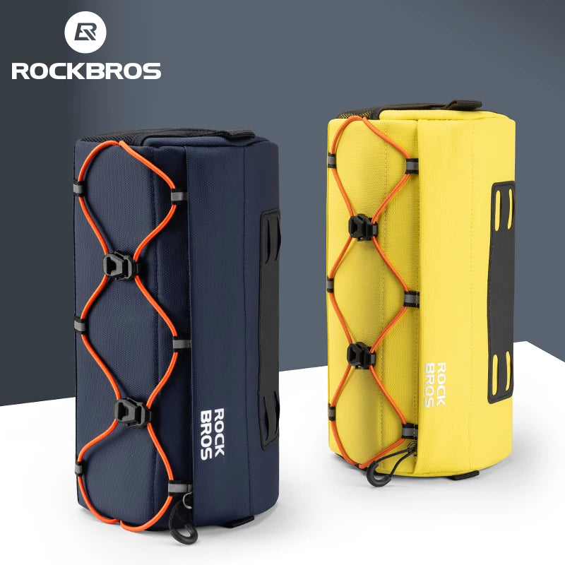 ROCKBROS 2.2L Waterproof Bicycle Front Tube Bag – Handlebar & Shoulder Bag with Reflective Design