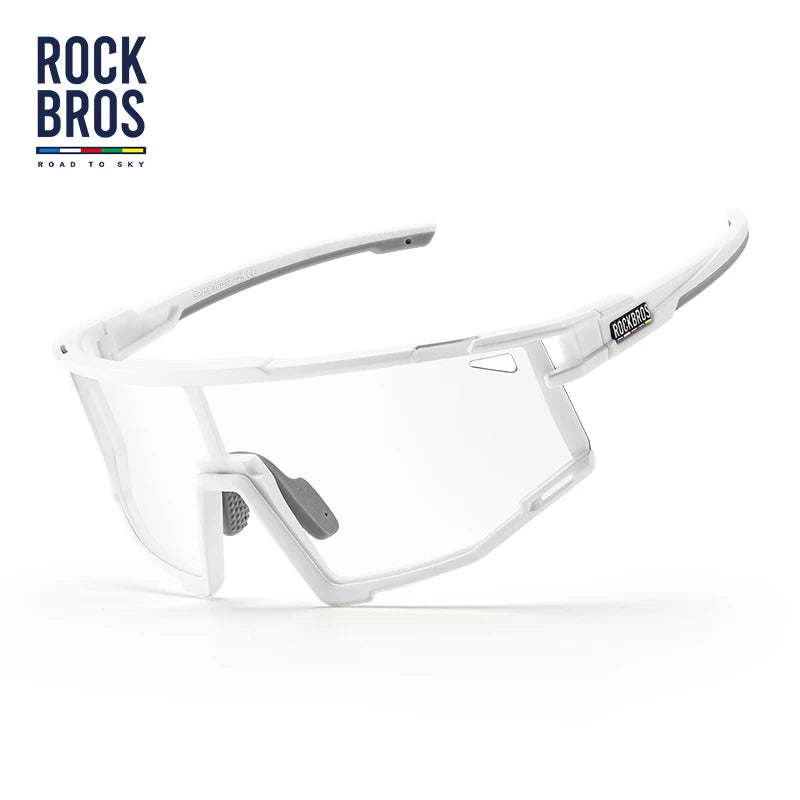 ROCKBROS Cycling Sunglasses Photochromic Polarized UV400 Bike Glasses for Outdoor Sports & Hiking