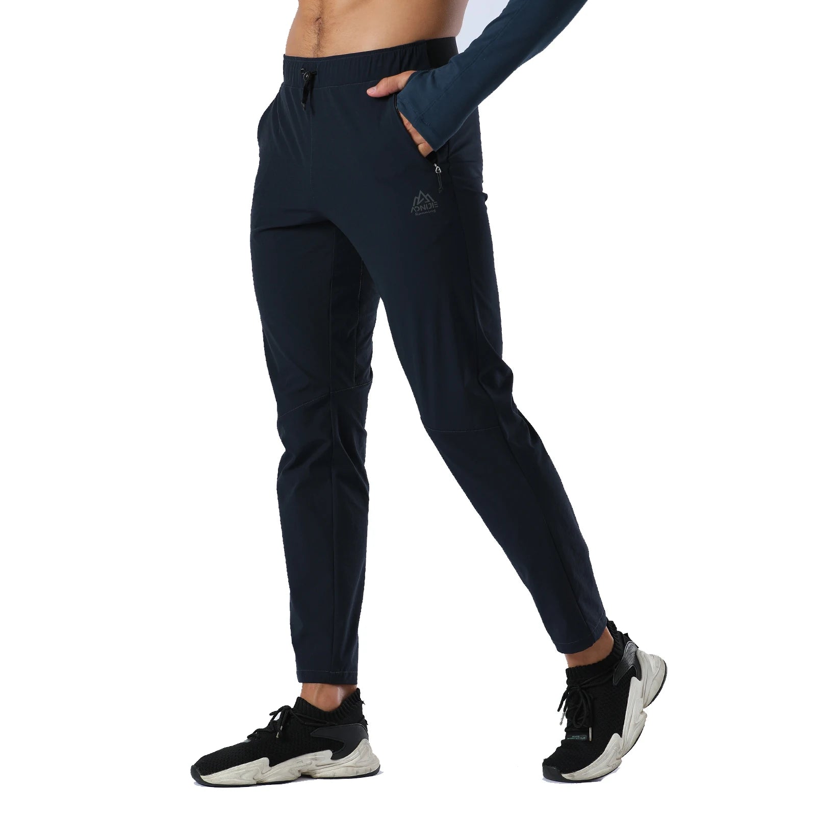 AONIJIE FM5140 Men’s Sports Pants | Breathable Semi-Elastic Waist Trousers for Running & Gym