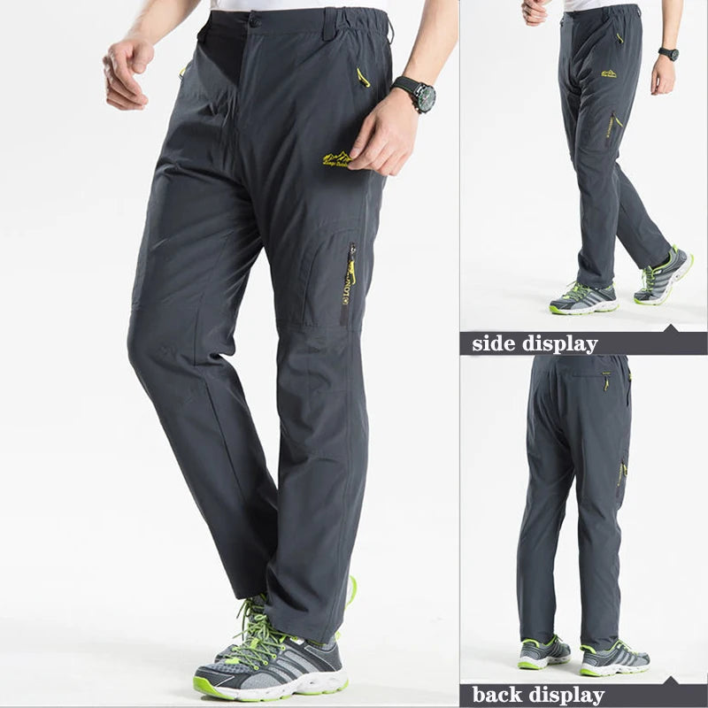 Outdoor Hiking Pants with Belt Quick-drying Waterproof Multi-pocket Light Tactical Cargo Pants