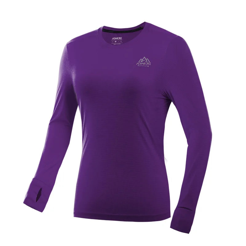 AONIJIE FW5133 Women’s Long-Sleeve Quick-Drying Sports Shirt | Running & Marathon Training Tee