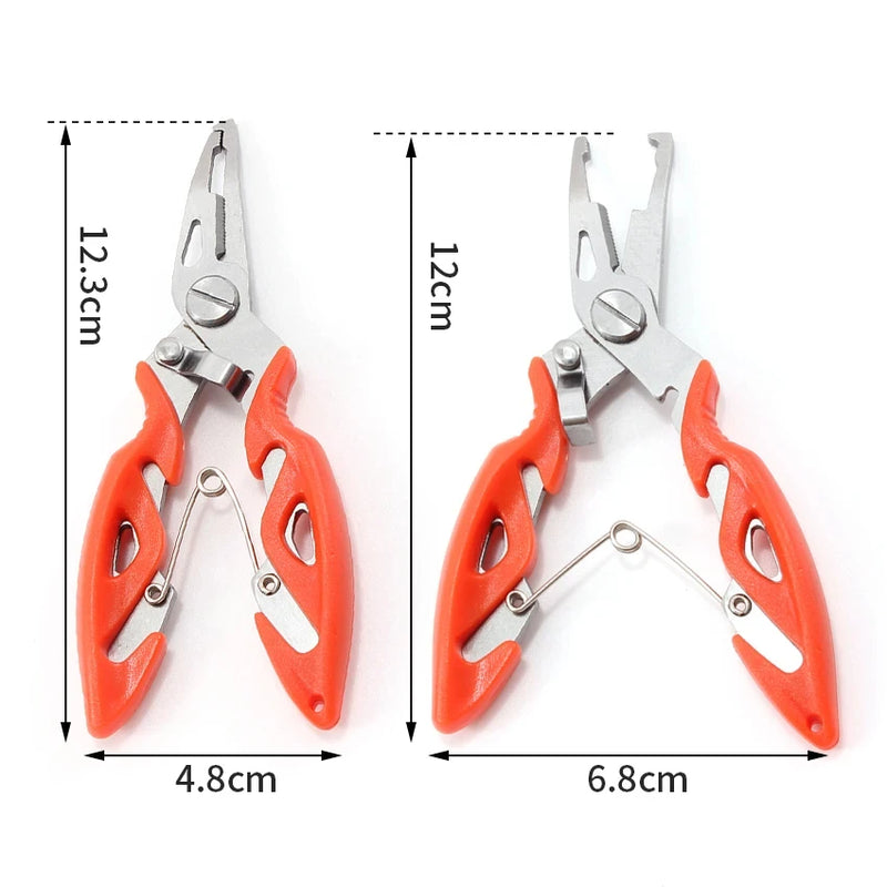 Multifunction Fishing Pliers Tools Set for Winter Tackle, Knitting Flies, and Braiding