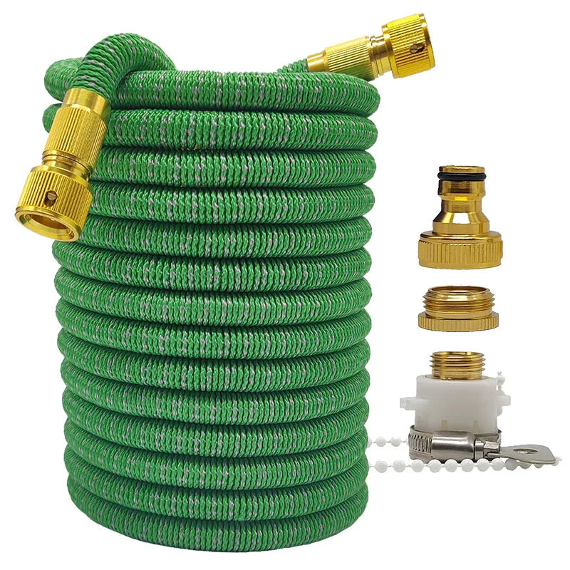 Expandable High-Pressure Garden Hose | 25-100FT Flexible Magic Hose for Irrigation & Car Washing