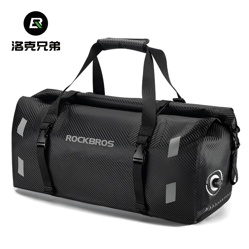 ROCKBROS Waterproof Motorcycle Pannier 20L-60L Tail Bag | Travel Rear Seat Luggage Bag