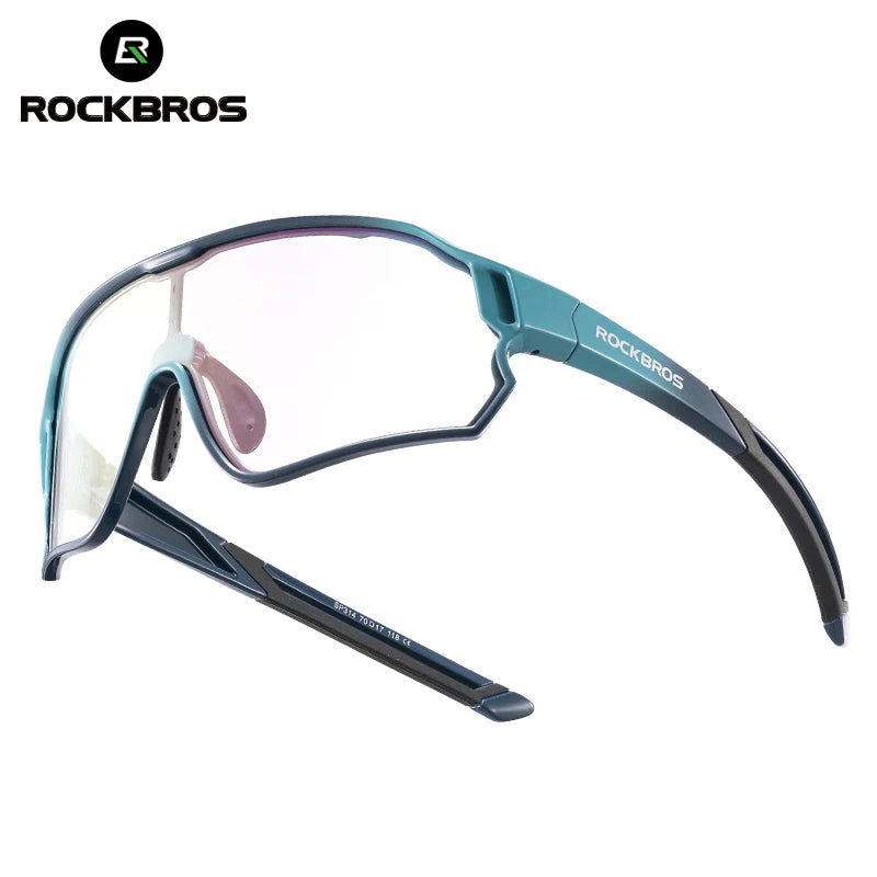 ROCKBROS Child Photochromic Polarized Sunglasses UV400 Kids Bike Goggles Windproof Cycling Glasses