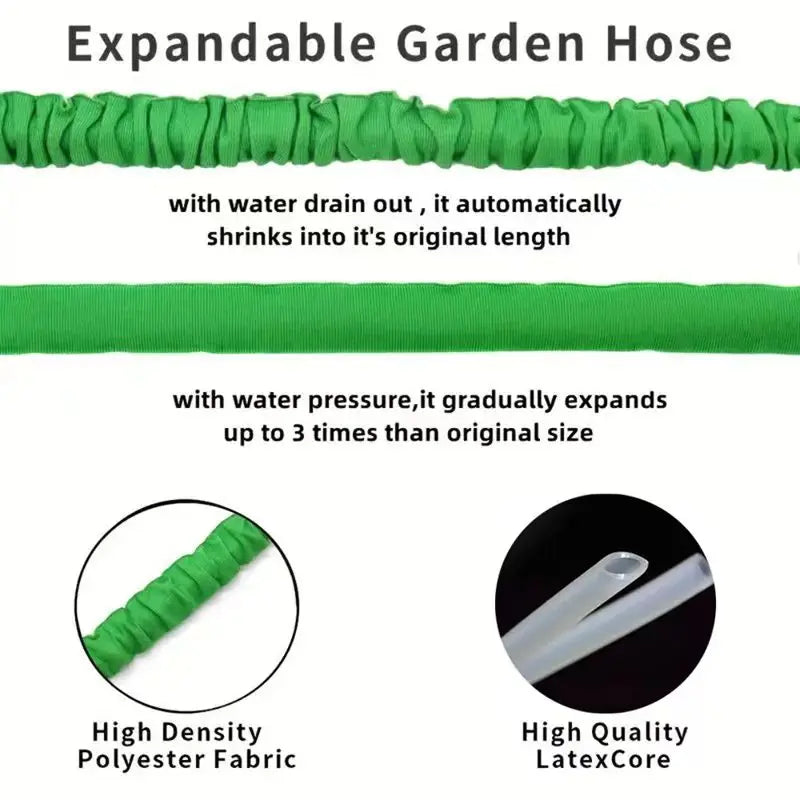 High-Pressure Expandable Magic Hose | Multi-Function Garden Watering & Car Wash Pipe