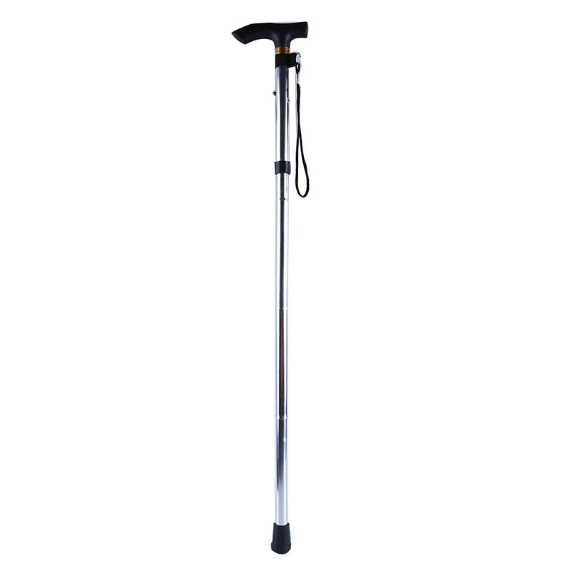 Telescopic Aluminum Alloy Walking Stick: Folding Hiking Cane for Elderly and Outdoor Activities