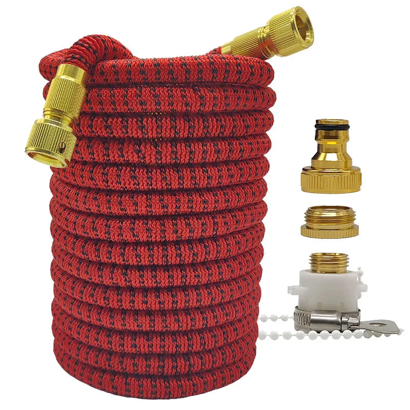 Expandable High-Pressure Garden Hose | 25-100FT Flexible Magic Hose for Irrigation & Car Washing