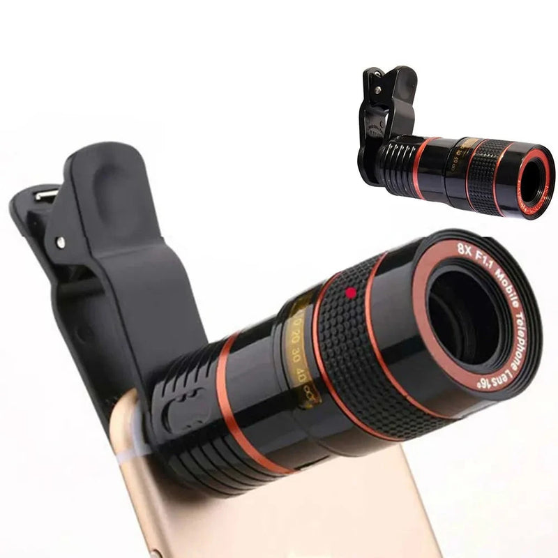 8x 12X 20X Long Focus Mobile Phone Lens 8x Mobile Phone Telescope HD Camera Lens External Zoom