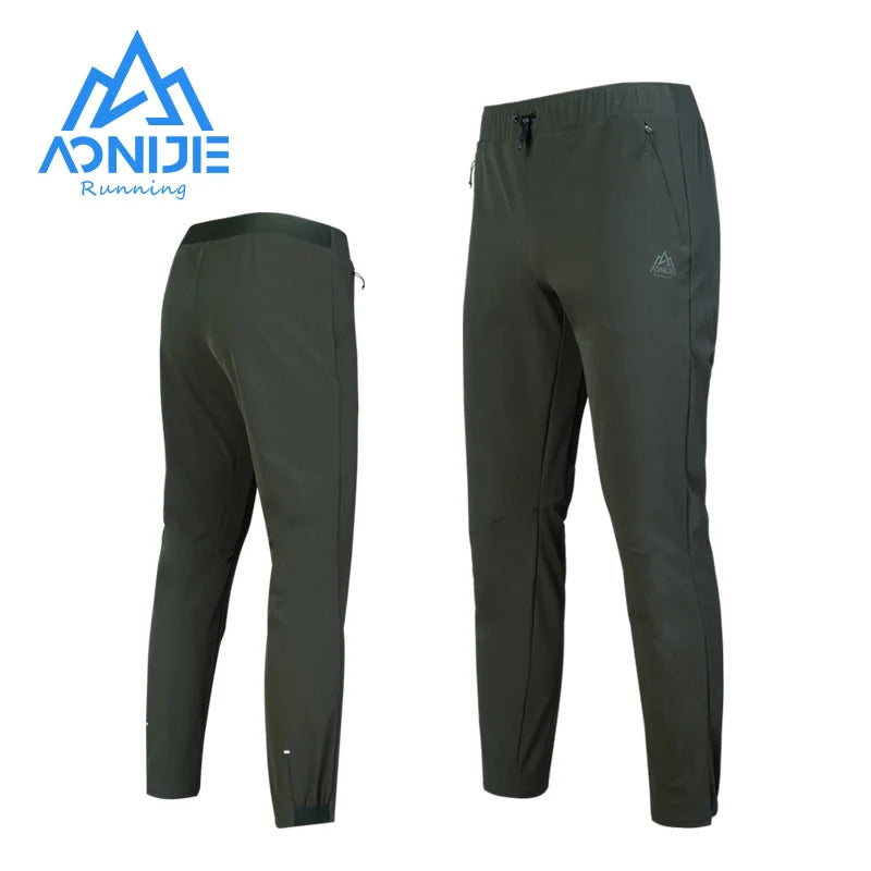 AONIJIE FM5145 Men’s Winter Sports Sweatpants with Elastic Waistband | Thickened Running Trousers