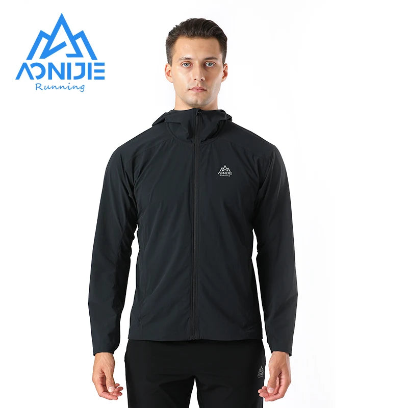 AONIJIE FM5131 Men’s Waterproof Hooded Jacket | Lightweight Windbreak Sports Coat for Running/Hiking