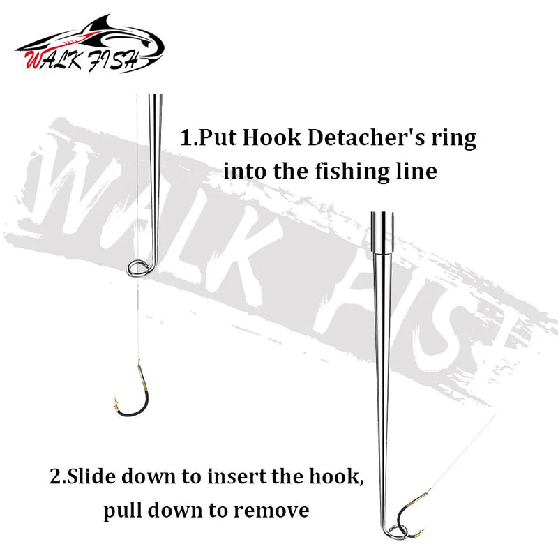 WALK FISH Stainless Steel Hook Remover - Quick Decoupling Fishing Tool (Portable & Durable)