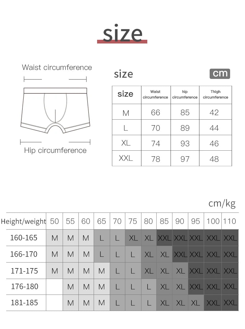 AONIJIE E7008 Men’s Sports Boxer Underwear: Breathable Anti-Friction Mid-Waist Underpants (3PCS/Box)