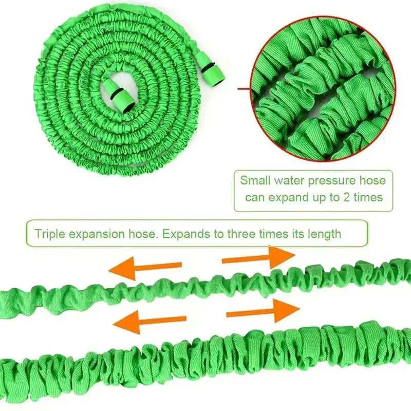 High-Pressure Expandable Magic Hose | Multi-Function Garden Watering & Car Wash Pipe