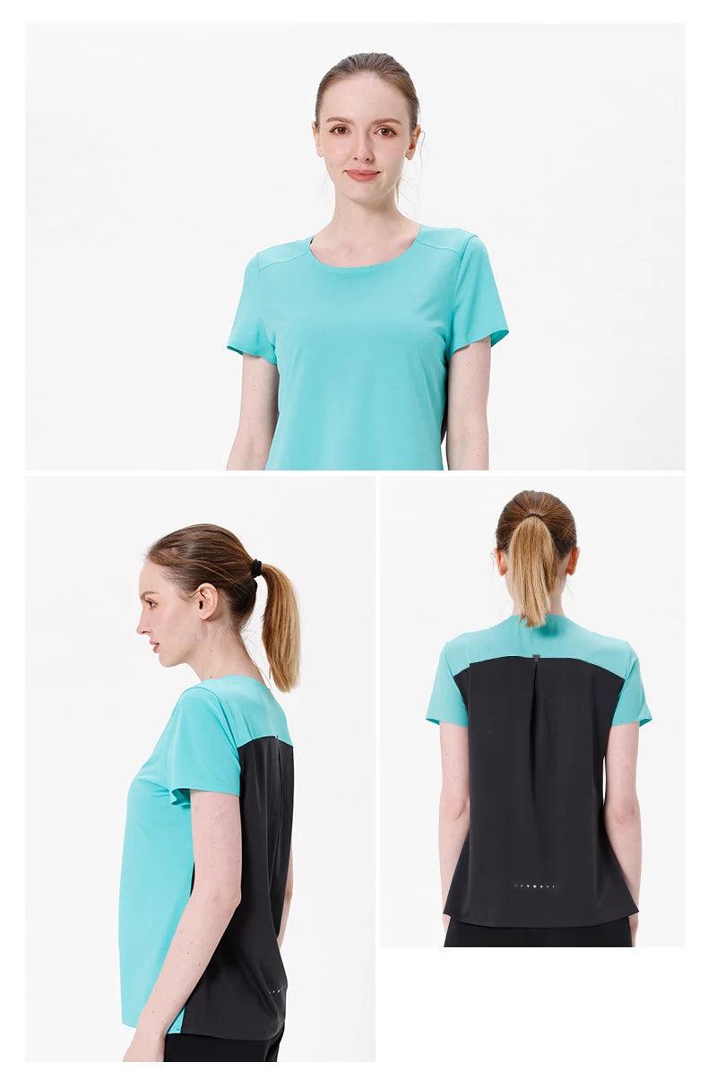 AONIJIE FW5117 Women’s Quick-Dry Short Sleeve T-Shirt | Breathable Activewear for Running & Gym