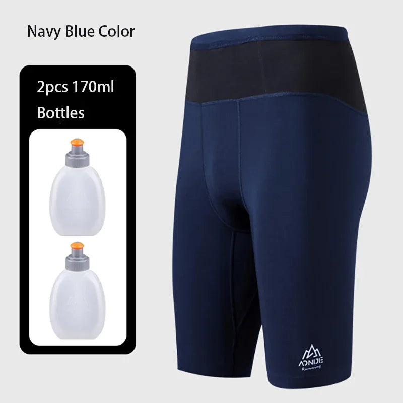 AONIJIE FM5120 Men’s Quick-Dry Compression Shorts | Elastic Fifth Pants for Running & Cycling